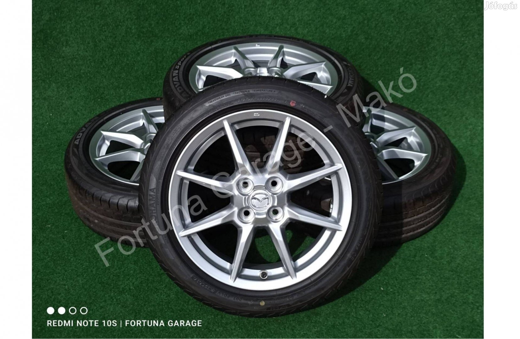 4x100 16" Mazda újszerű nyári kerékgarnitúra