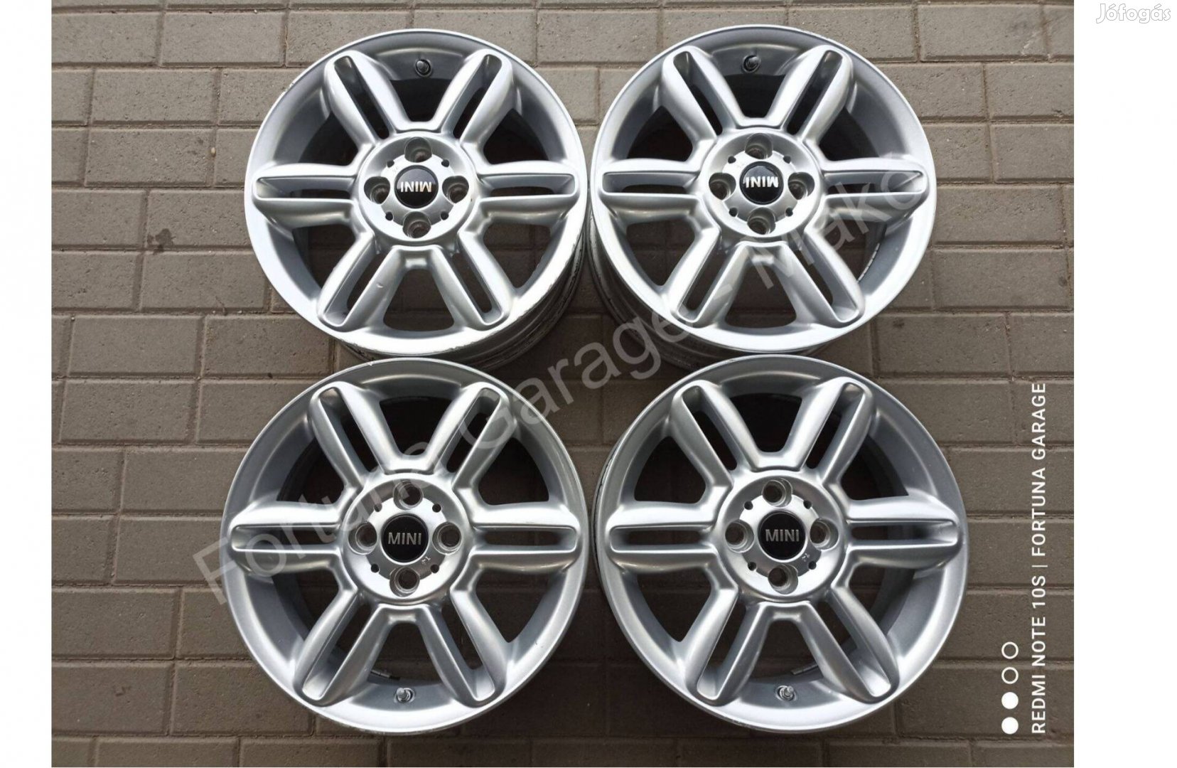 4x100 16" Mini Cooper használt alufelni garnitúra +Tpms