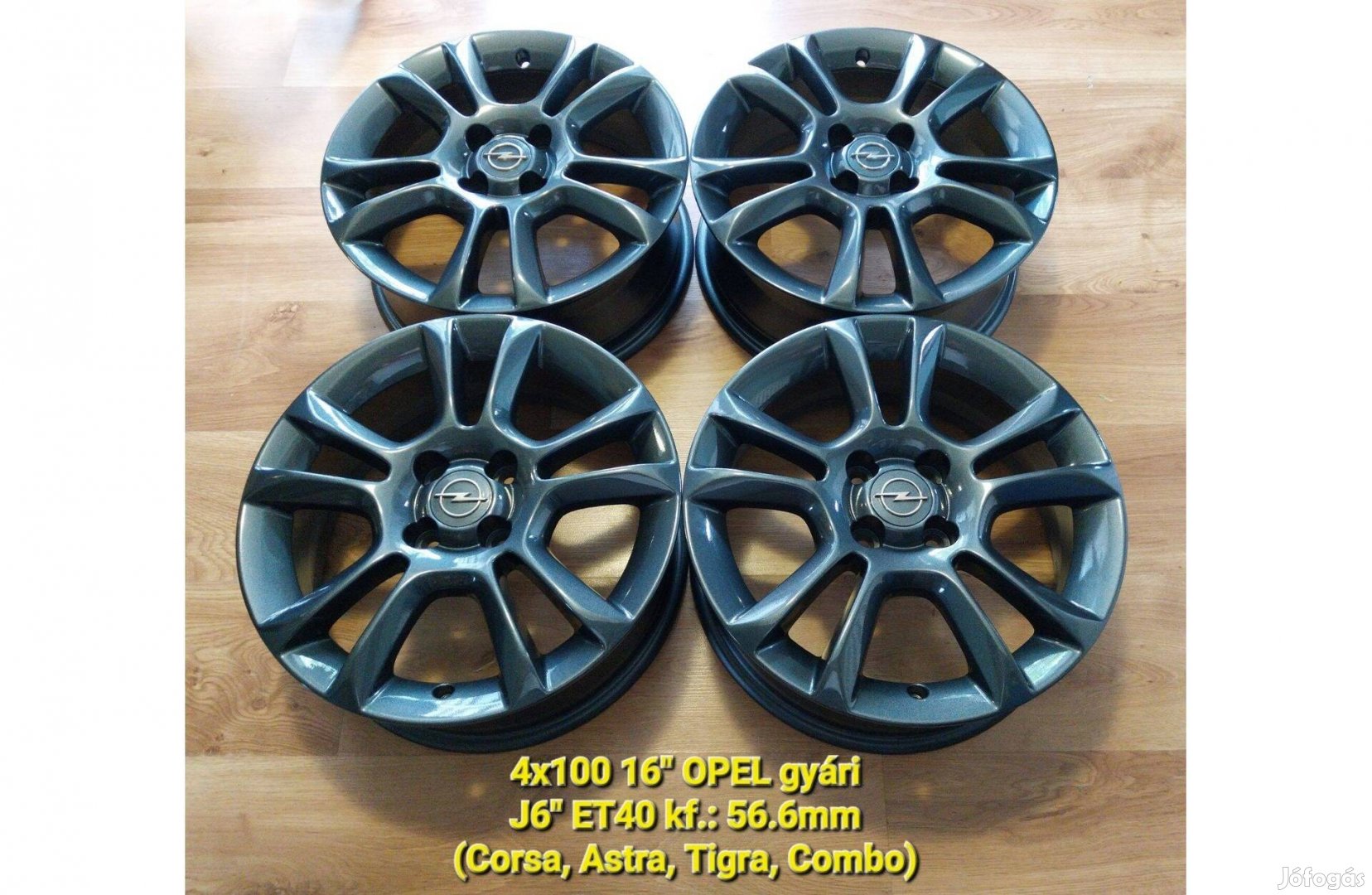 4x100 16" Opel Adam, Corsa, Astra gyári alufelni garnitúra