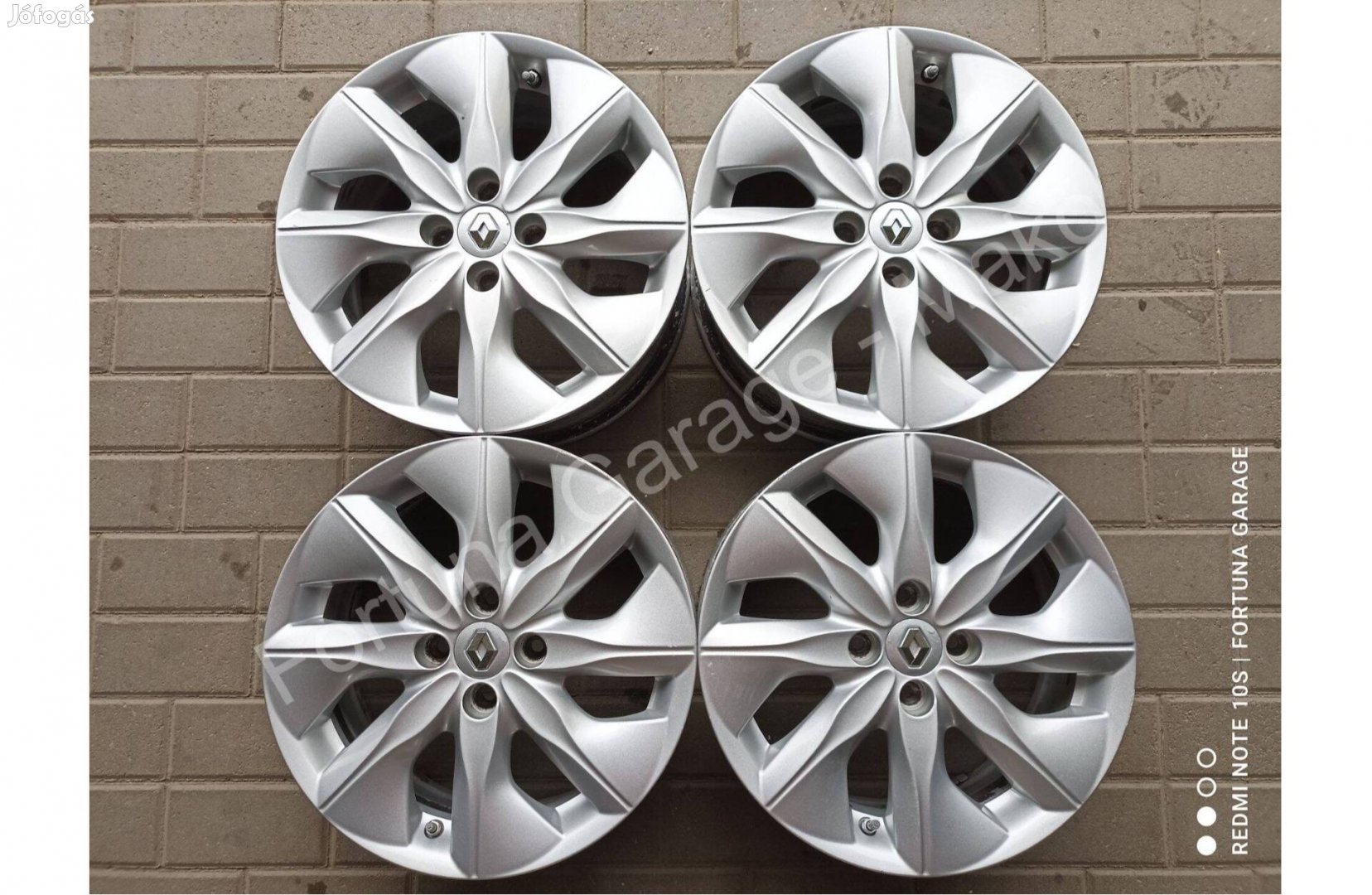 4x100 16" Renault 'Aerotronic' használt alufelni garnitúra +Tpms
