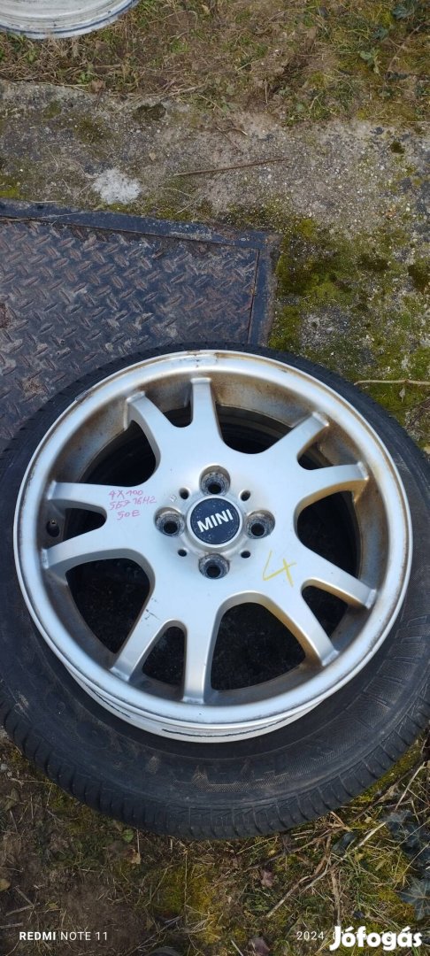 4x100 16" eredeti minicooper alufelni szett 