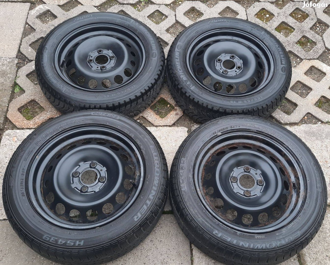 4x100 Gyári Kétszéles Renault Lemezfelni 15"