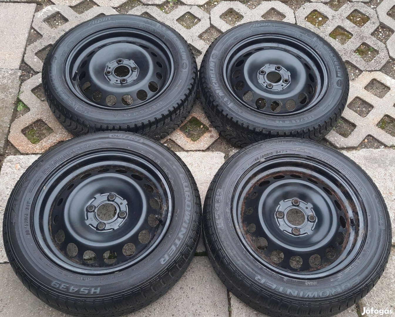 4x100 Gyári Renault Lemezfelni 15" Kétszéles