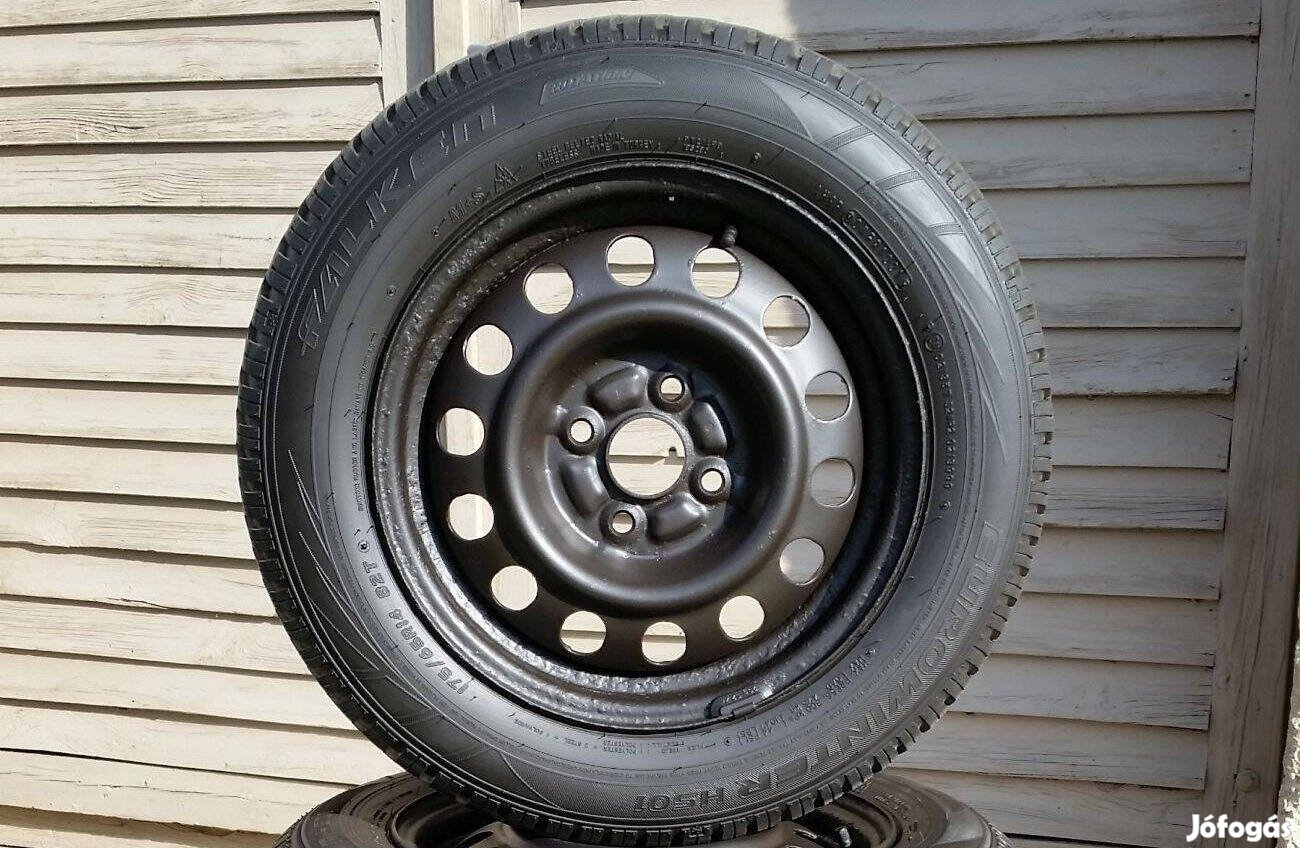 4x100 R14 Toyota felni újszerű téli gumival 175/65 Suzuki Hyundai Kia