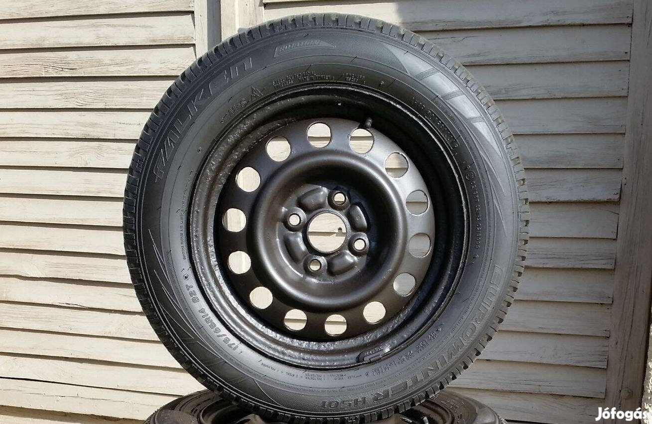 4x100 R14 Toyota felni újszerű téli gumival 175/65 Suzuki Hyundai Kia
