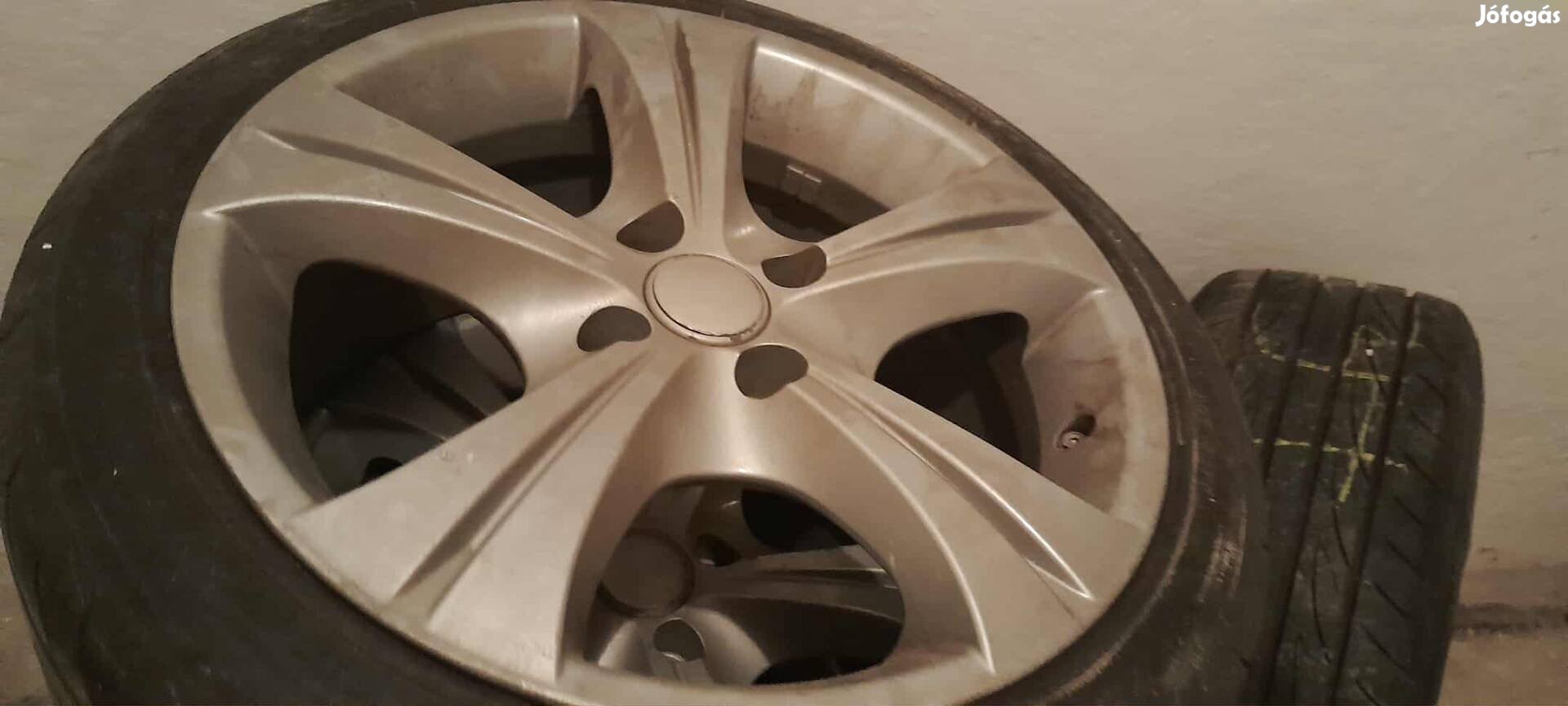 4x100 alufelni+csavar eladó Yokohama nyári gumival 