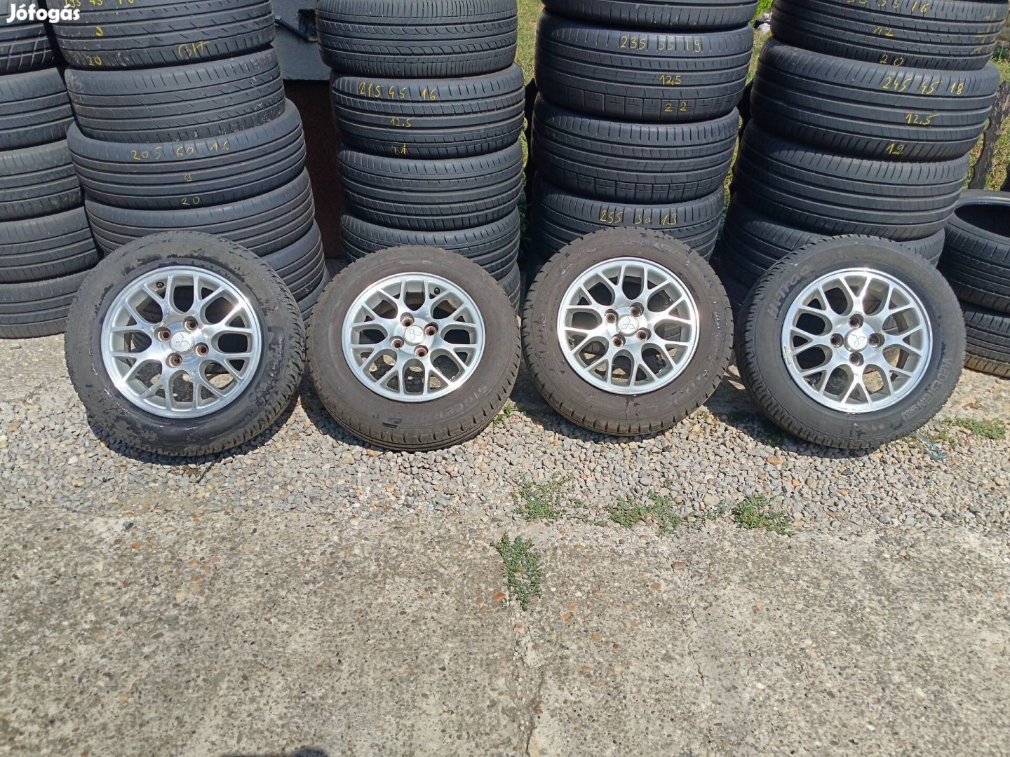 4x100 as gyári Mitsubishi 14" alufelni 