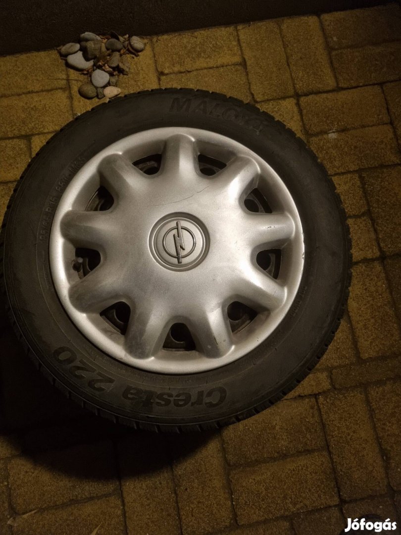 4x100 opel astra lemezfelni+gumi +dísztárcsa