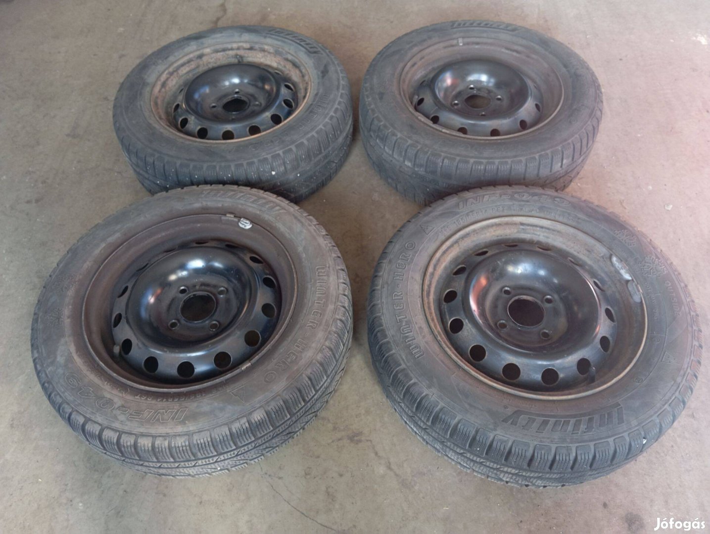 4x108 14" Peugeot 306 Téli kerék garnitúra, 185/65R14 téli gumikkal