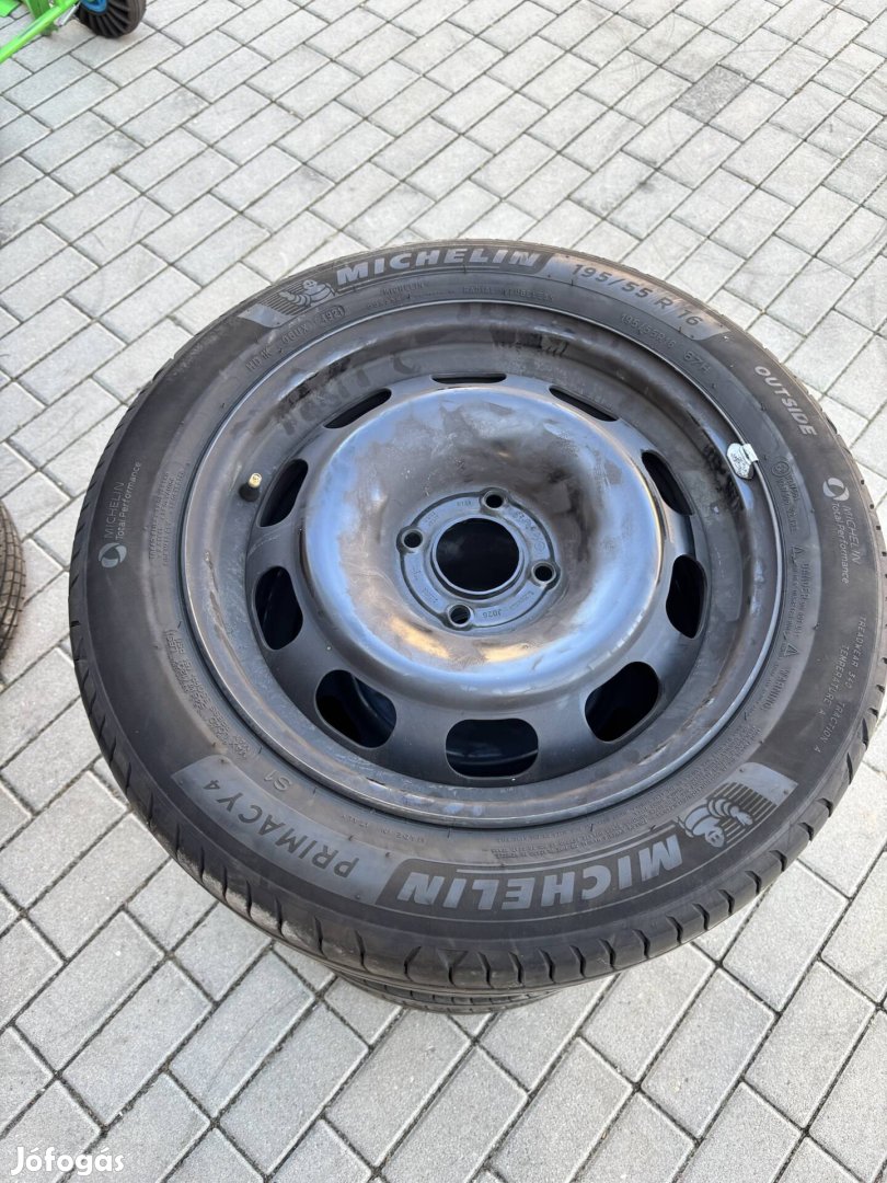 4x108 15" Opel Citroen Peugeot lemezfelni 195/55 R16 nyárigumi 15