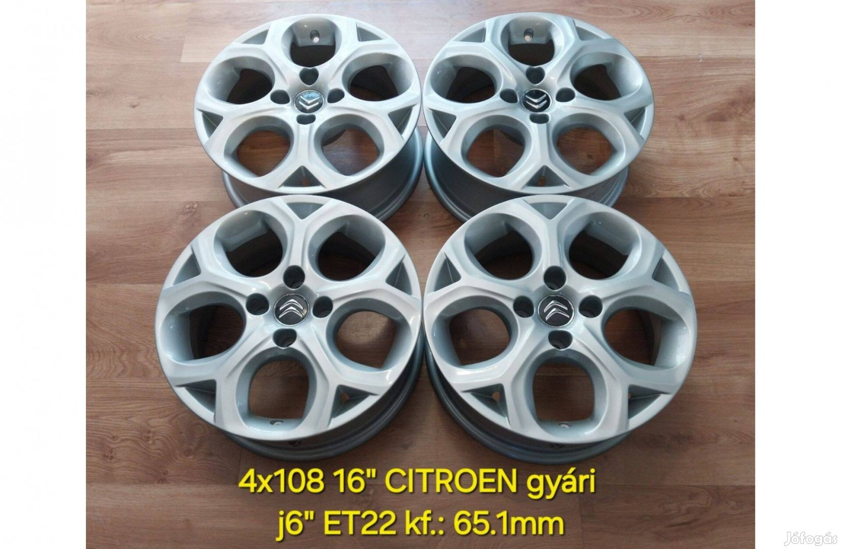 4x108 16" Citroen DS3/C3 gyári alufelni garnitúra - új fényezéssel
