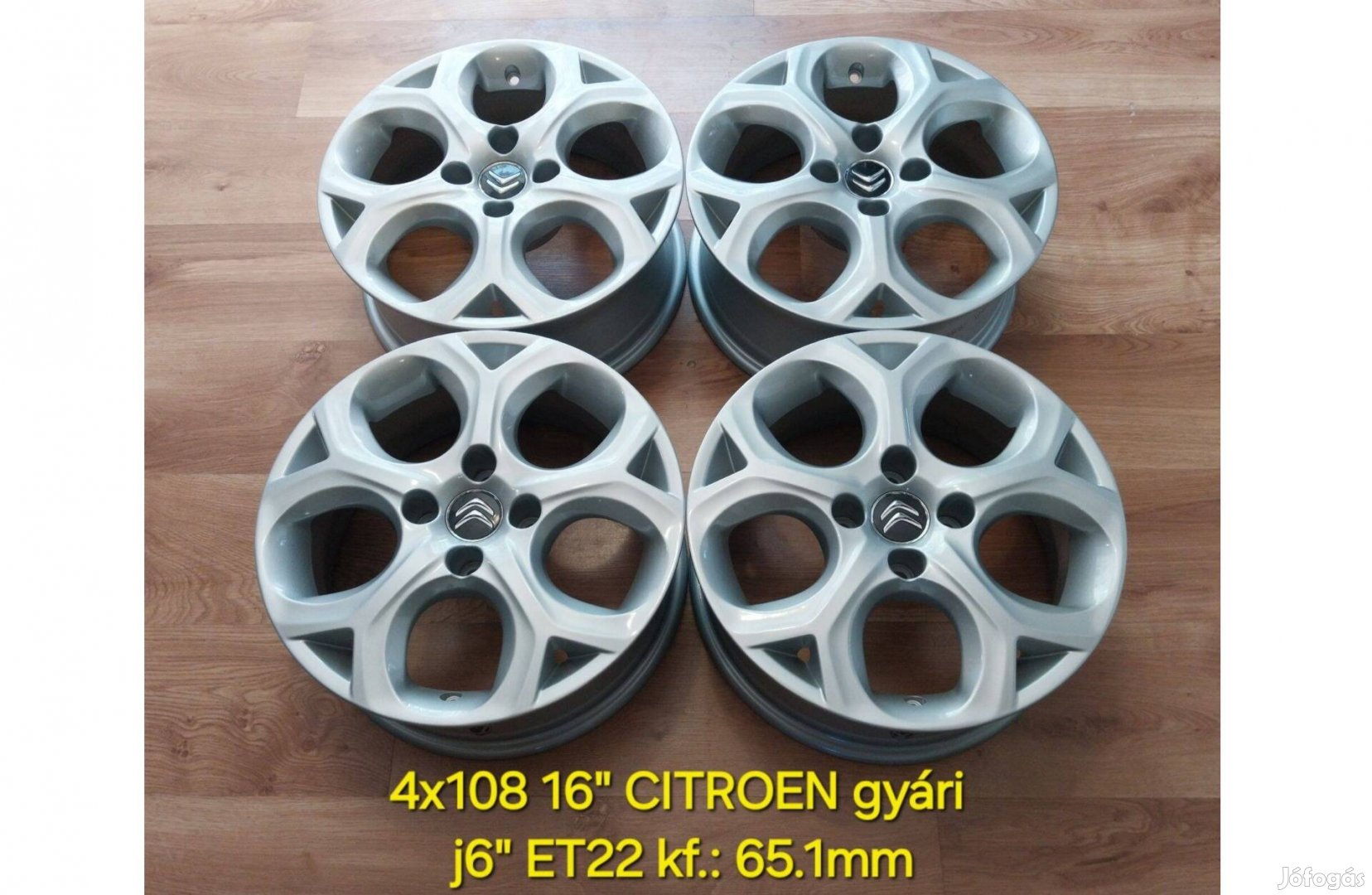 4x108 16" Citroen gyári /DS3, C3/ alufelni garnitúra - új fényezés