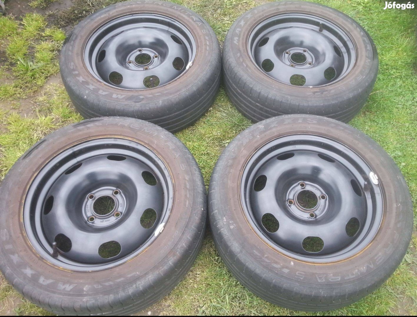 4x108 16" gyári Citroen/Peugeot lemezfelni nyári gumival