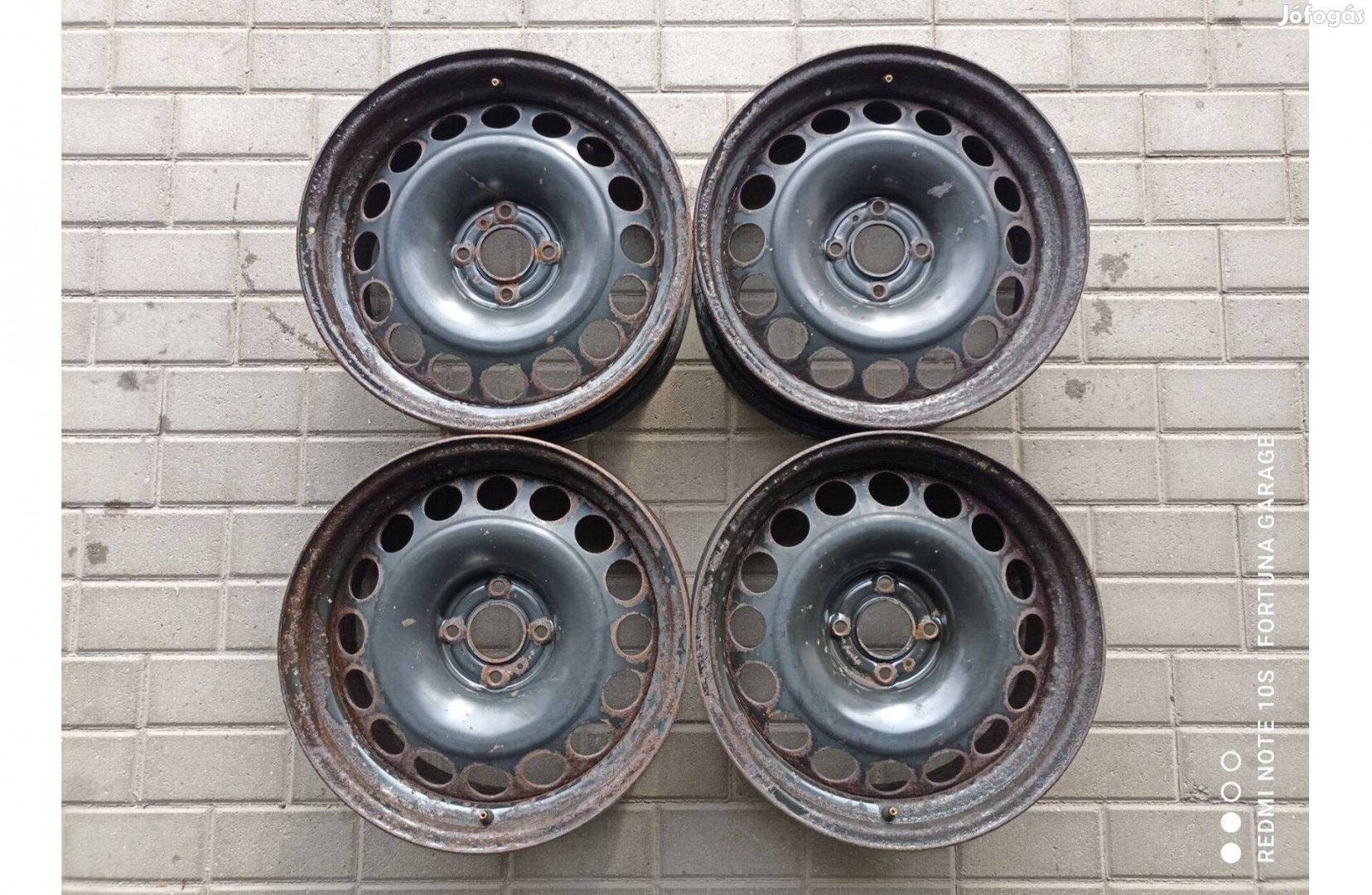 4x108 17" Peugeot/Citroen használt lemezfelni garnitúra (649)