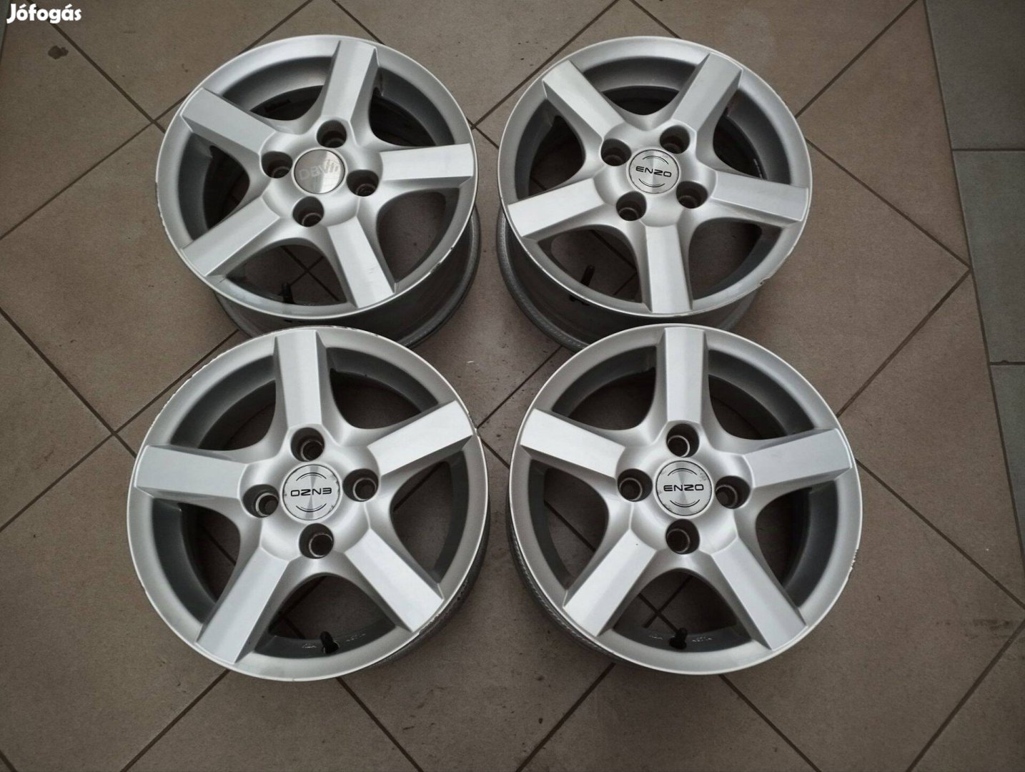 4x108 Enzo Ford Fiesta alufelni 6x14 ET38 Tpms nyomás érzékelő szelep