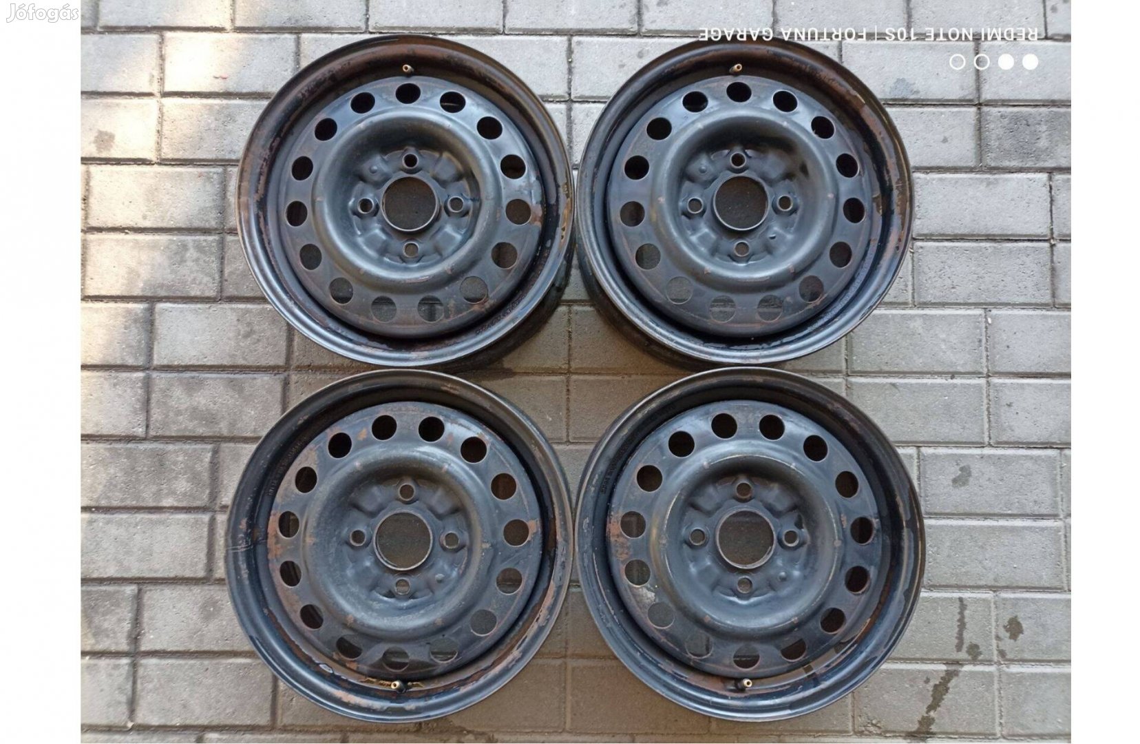 4x114.3 15" Mitsubishi / Hyundai használt lemezfelni garnitúra (R583)