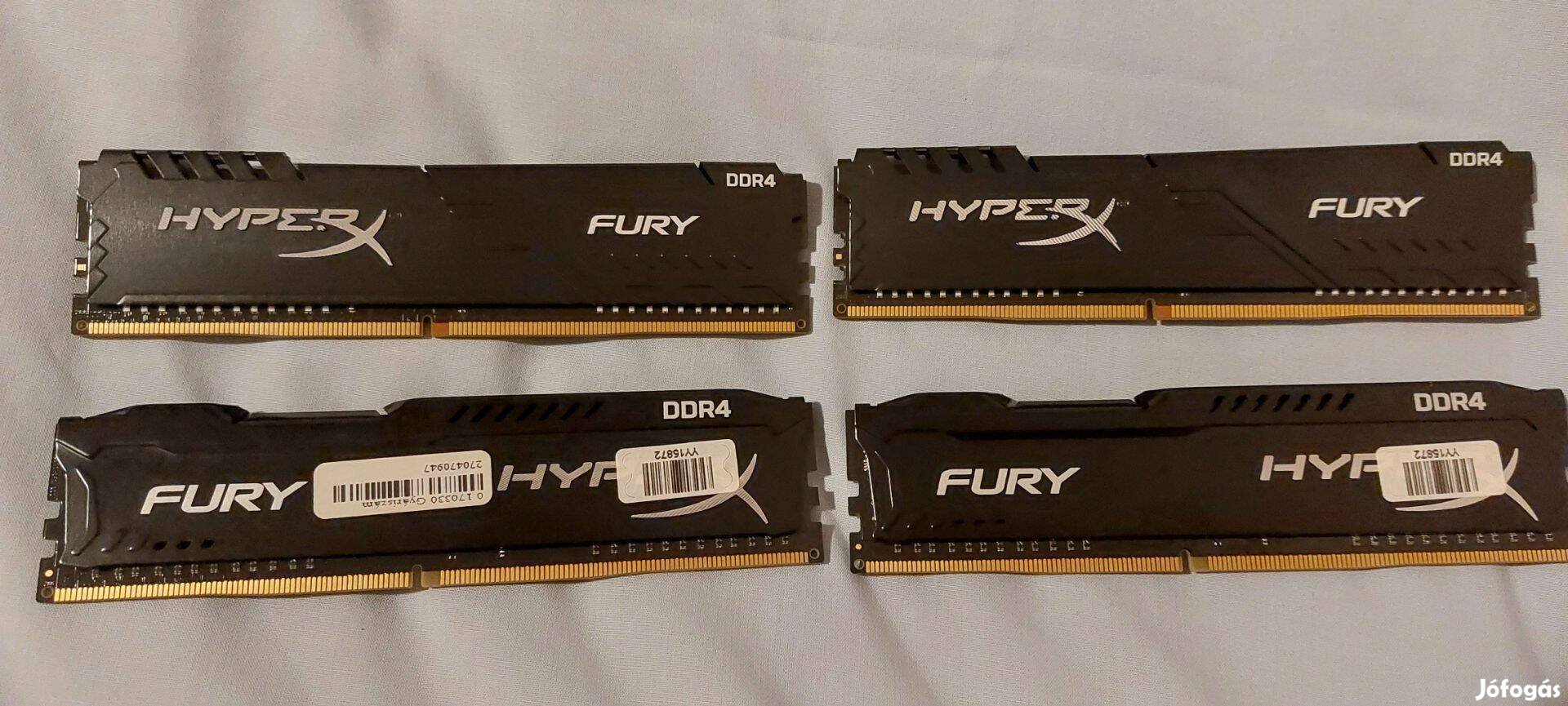 4x4GB Hyperx Fury RAM (Orosháza)