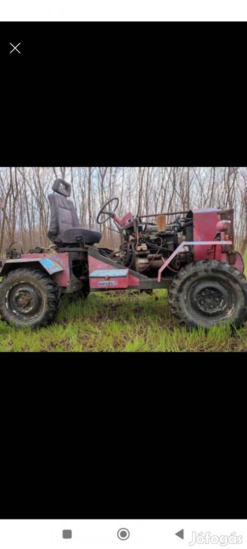 4x4 összekerekes derék csuklós Perkins motoros kistraktor 