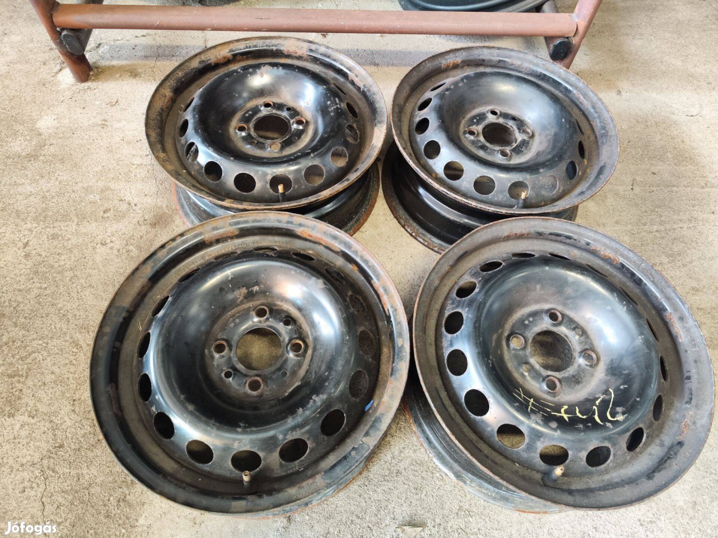 4x98 14" Fiat Acélfelni Lemez Felni 90Garage #742