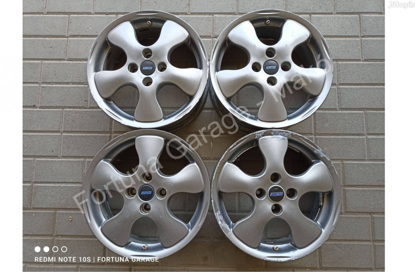 4x98 15" Fiat használt alufelni garnitúra