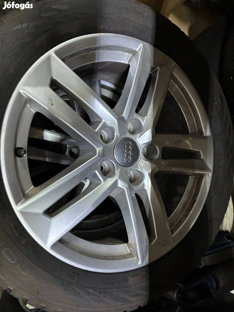 4x Audi alufelni télikerék 17" A4 A6 225/50 Nokian téligumi újszerű