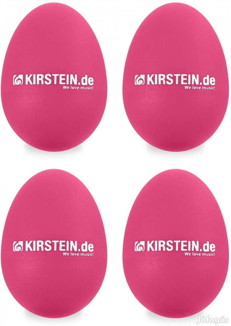 4x Kirstein ES-10P Tojás Shaker Rózsaszín, Közepes-Könnyű Készlet