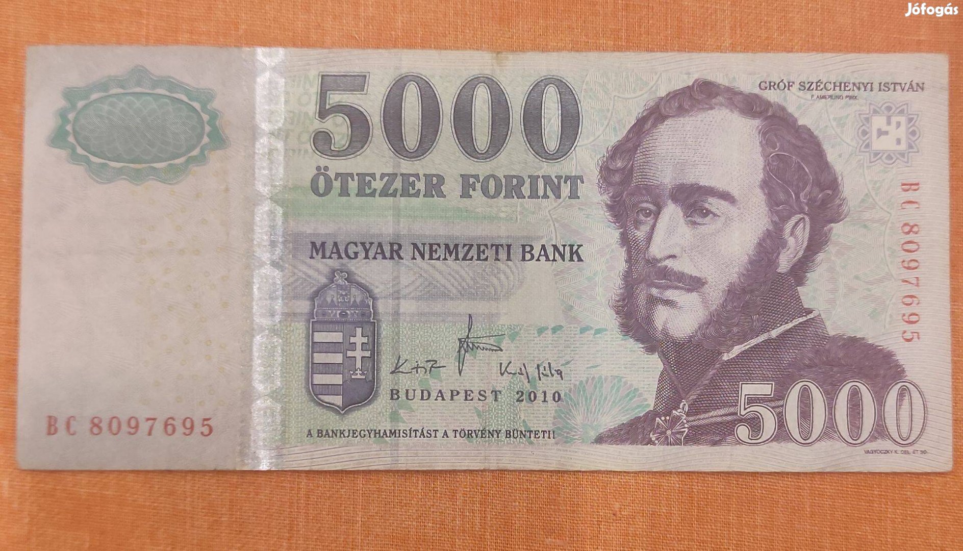 5000 forint 2010 BC bankjegy