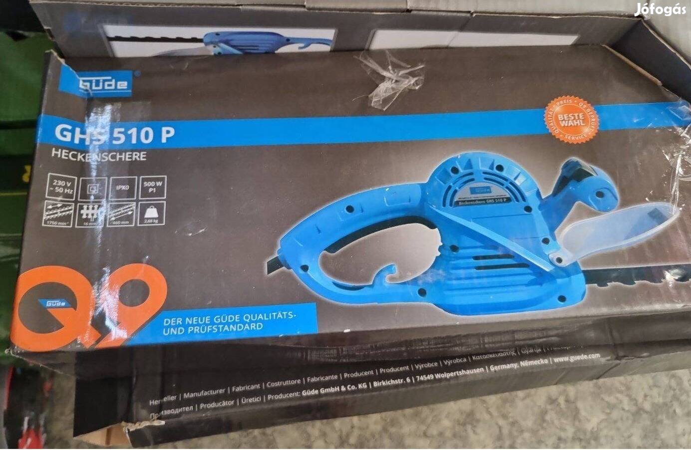 500W-os elektromos sövényvágó, 46cm vágóhosszal sövény nyíró