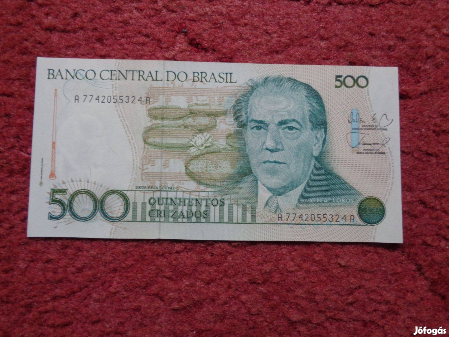 500 Cruzados brazil papírpénz