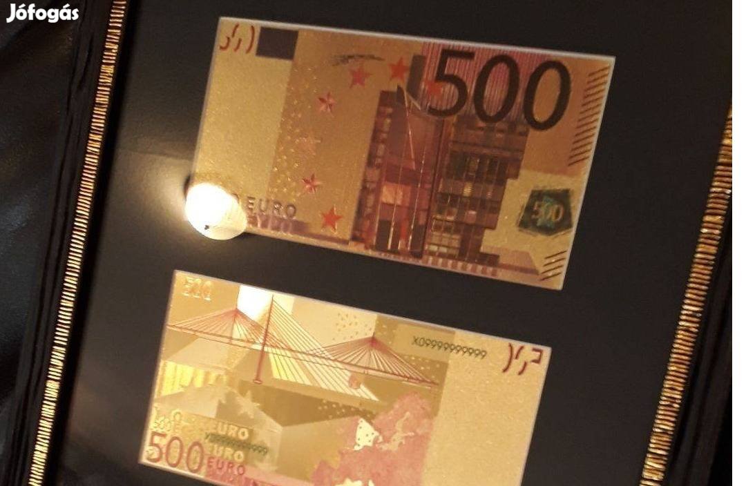 500 Euro Arany Bankjegy Luxus Szett, Gyönyörű Ajándék