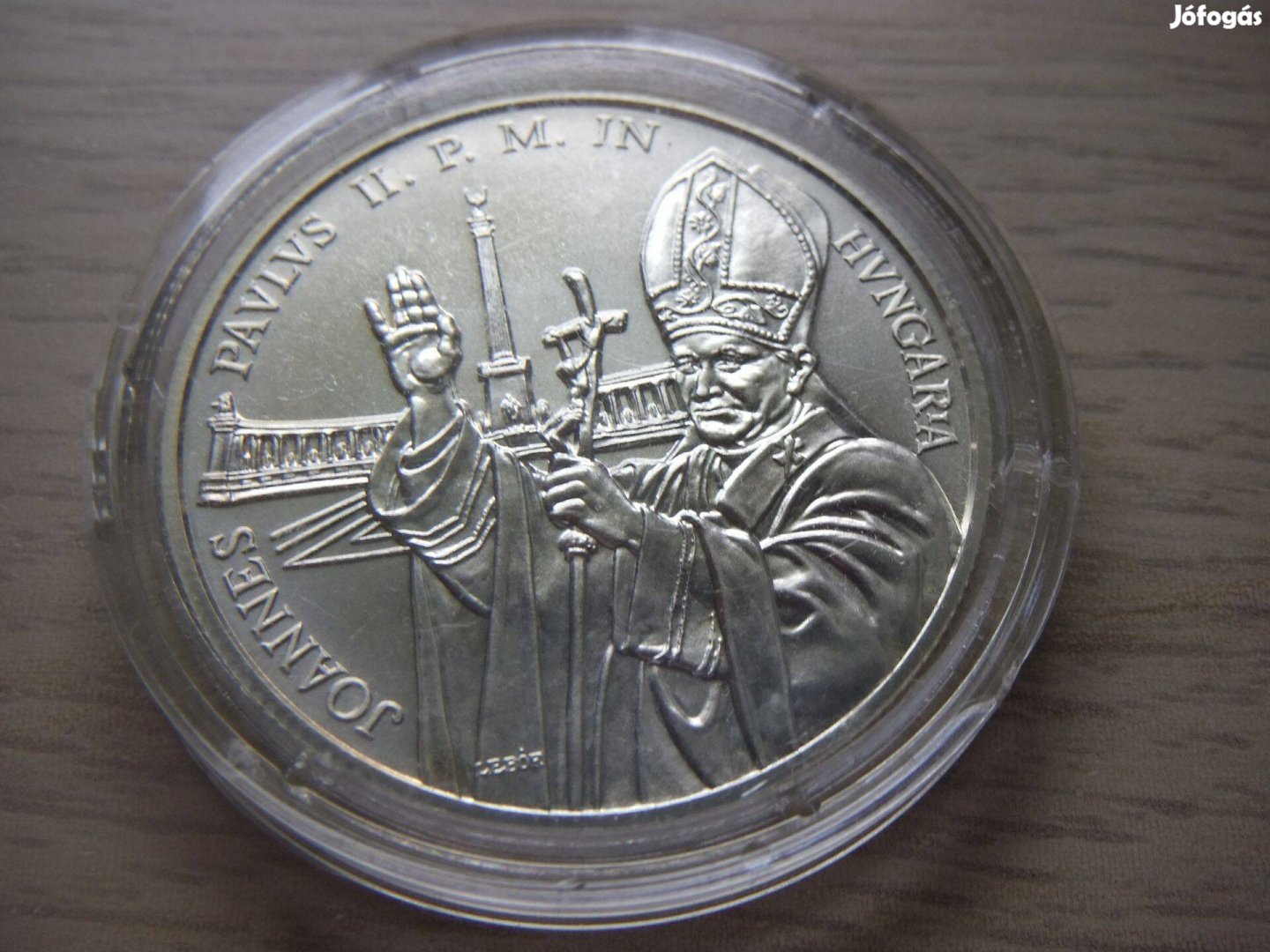 500 Ft Ezüst emlékérem II János Pál Pápa 1991