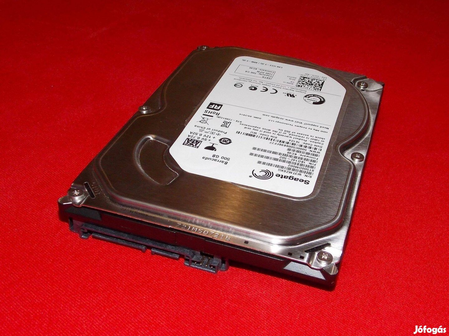 500 GB-os SATA3 HDD, merevlemez, winchester Seagate Barracuda ST-500DM