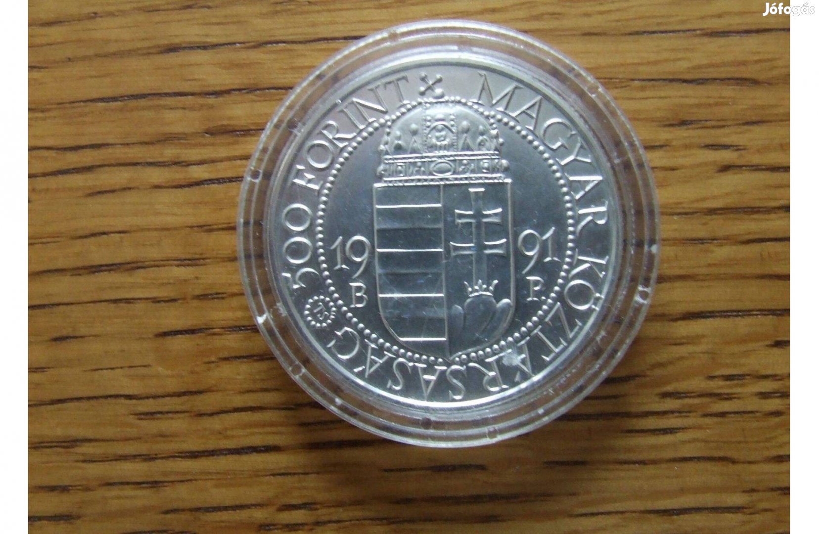 500 ft 1991 pápalátogatás érme ezüst numizmatika