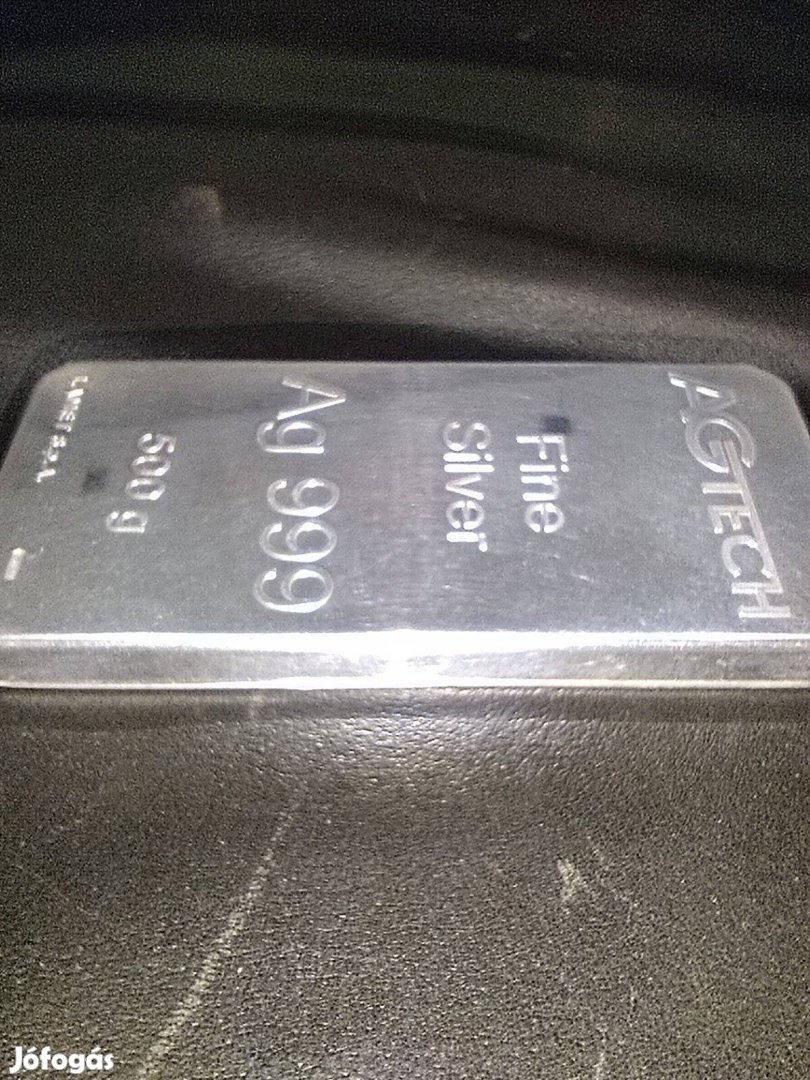 500 grammos ezüst tömb