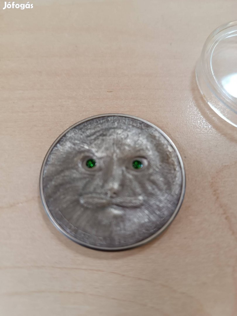 500 tögrög ezüst érme tanusítvánnyal / manul silver coin