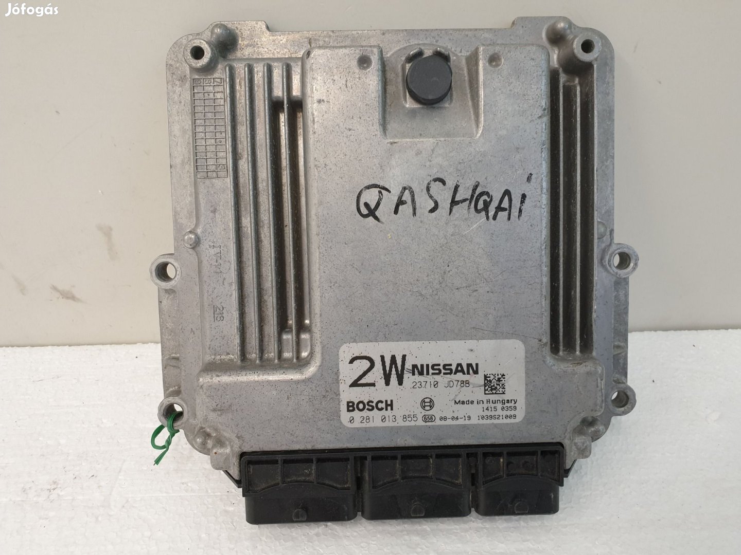 502867 Nissan Qashqai 2008, Motorvezérlő, Ecu, 23710JD78B,