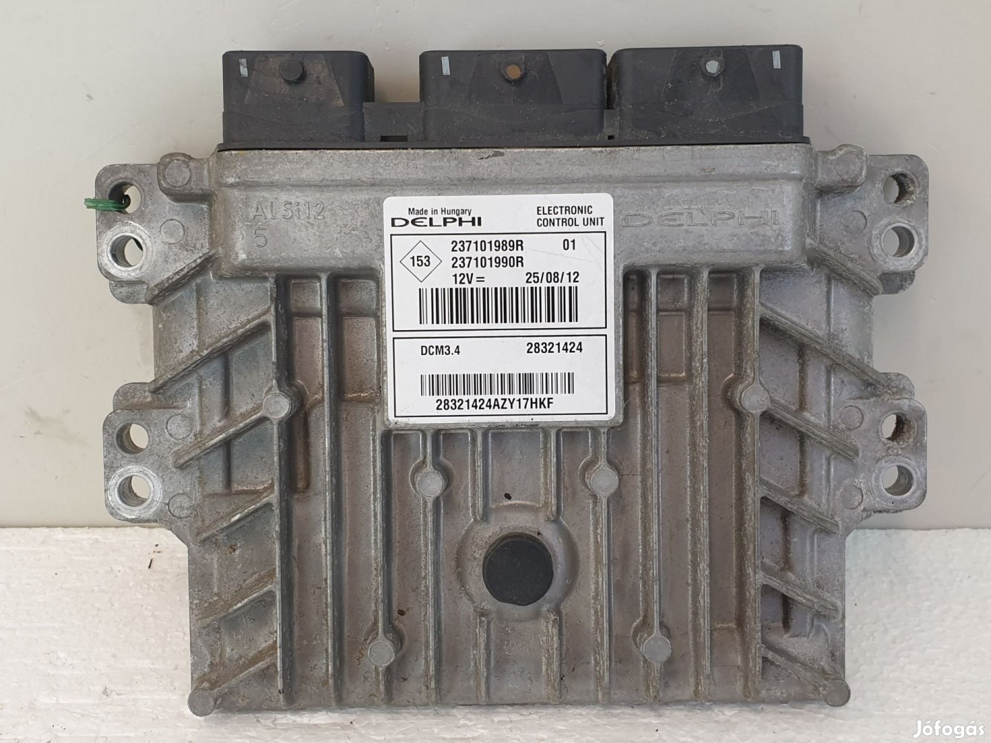502905 Renault Clio 3, 2012, Motorvezérlő, Ecu, 237101989R,