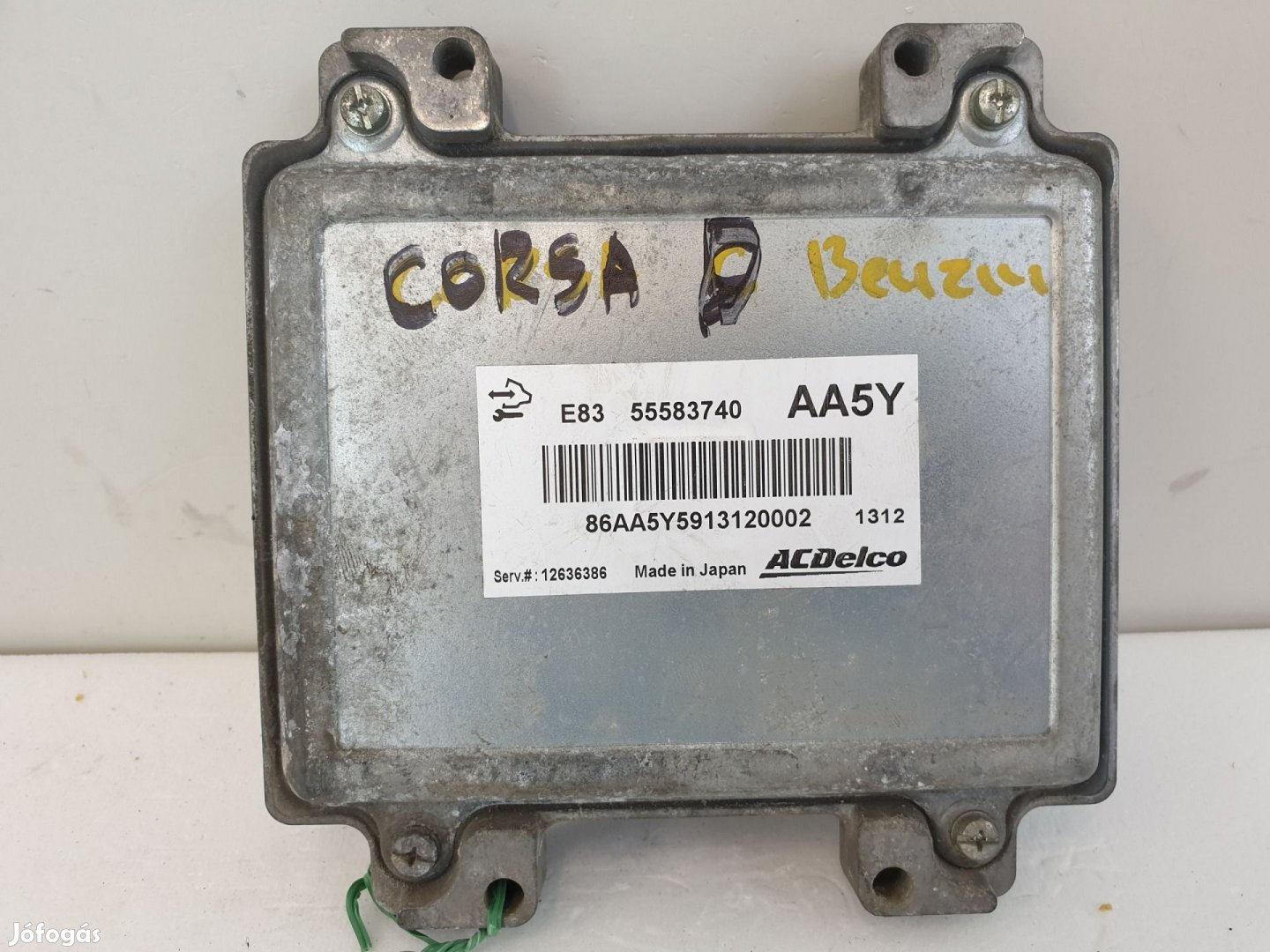 502967 Opel Corsa D, 2010, Motorvezérlő, Ecu, 12636386, 55583740,