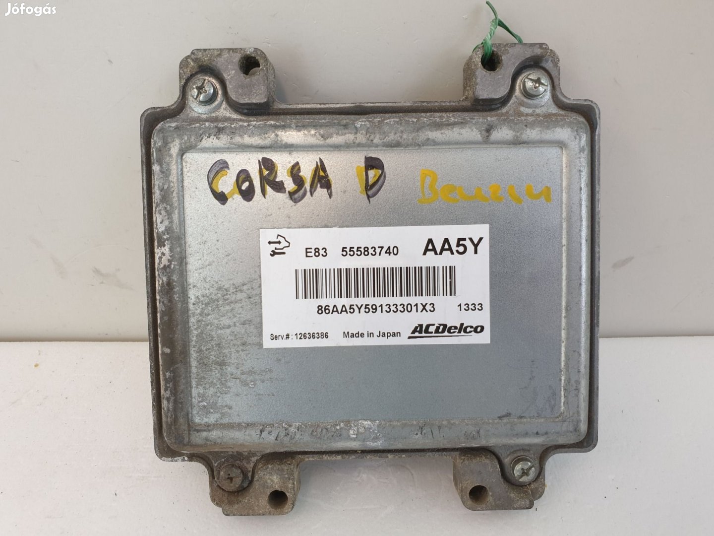 502968 Opel Corsa D, 2010, Motorvezérlő, Ecu, 12636386, 55583740,