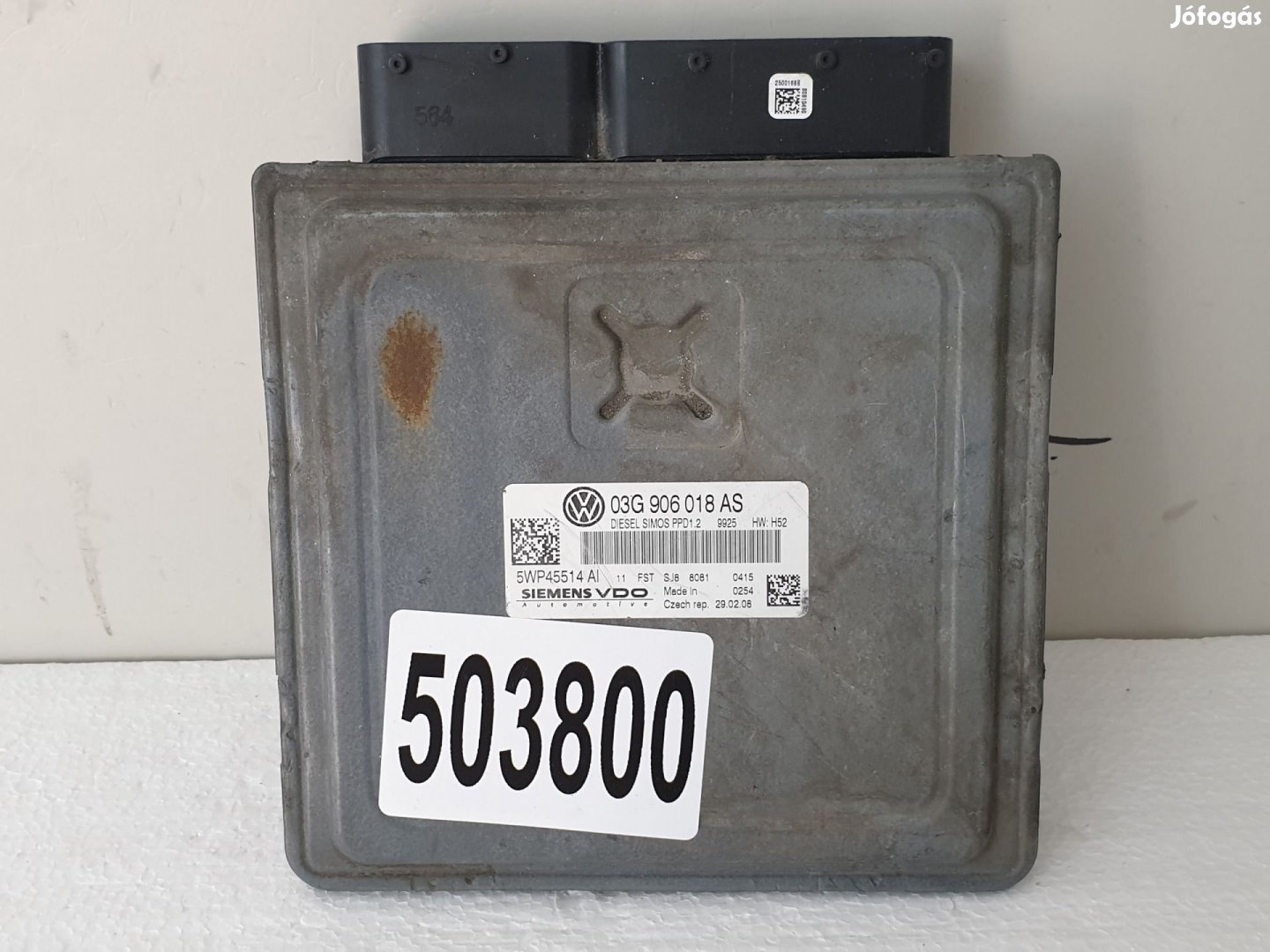 503800 VW Passat B6, Motorvezérlő, Ecu, 5WP45514AI, 03G906018AS,