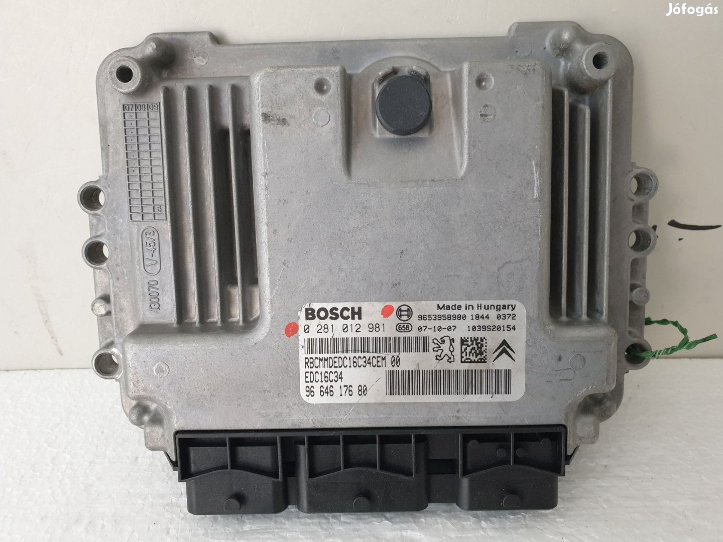 503825 Citroen C4 Picasso, Motorvezérlő, Ecu, 0281012981,