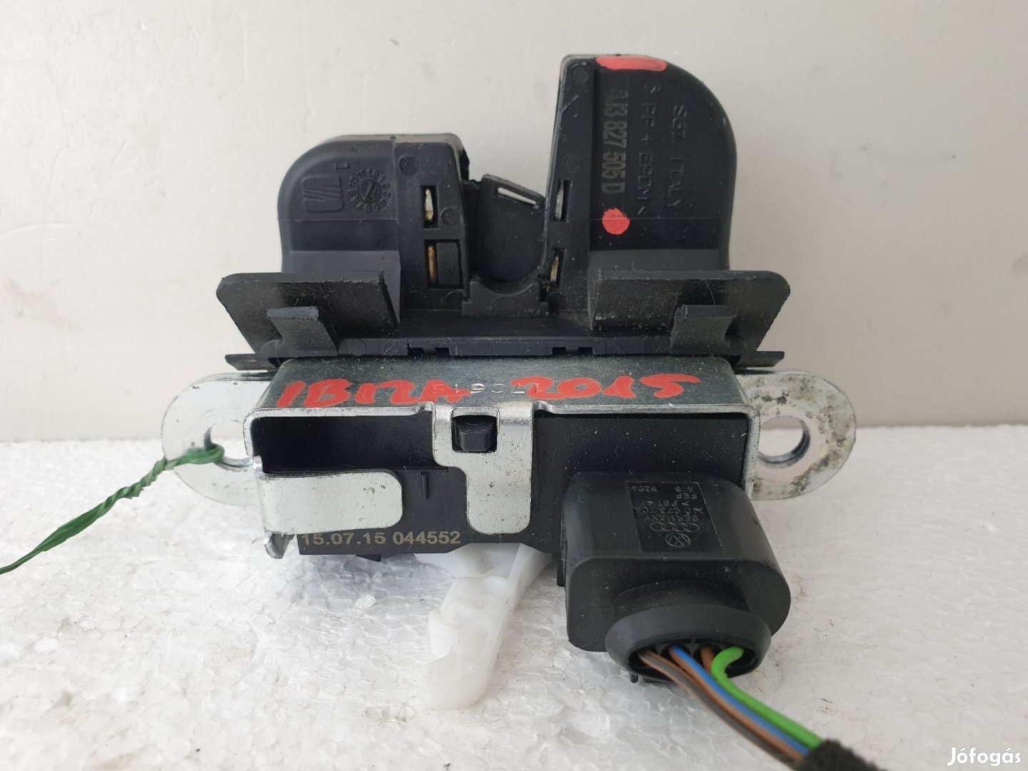 504098 Seat Ibiza 6J, 2015, Csomagtérajtó Zár, 6J3827505D,