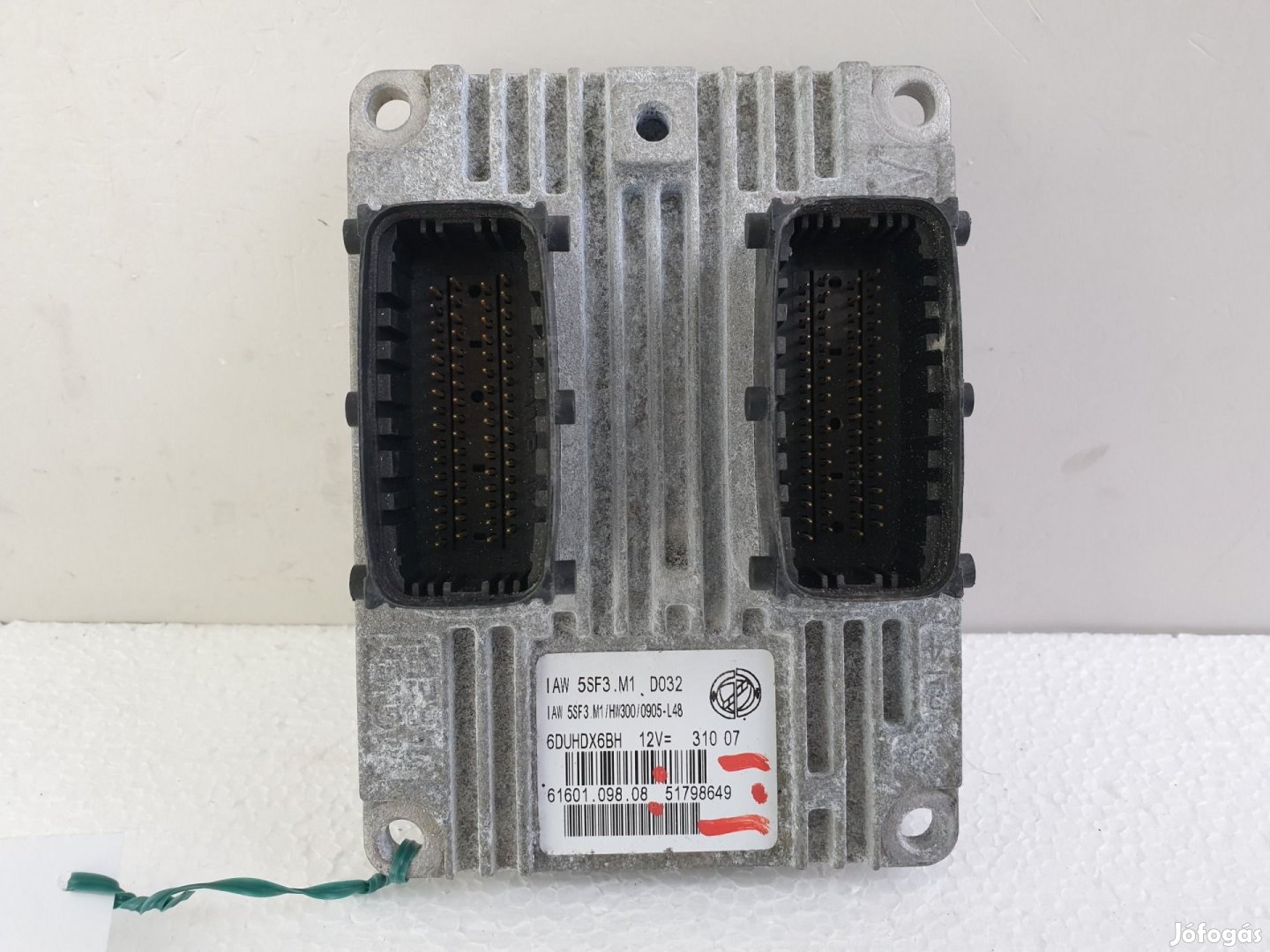 504318 Fiat Grande Punto, Motorvezérlő, ECU, 6160109808, 51798649.