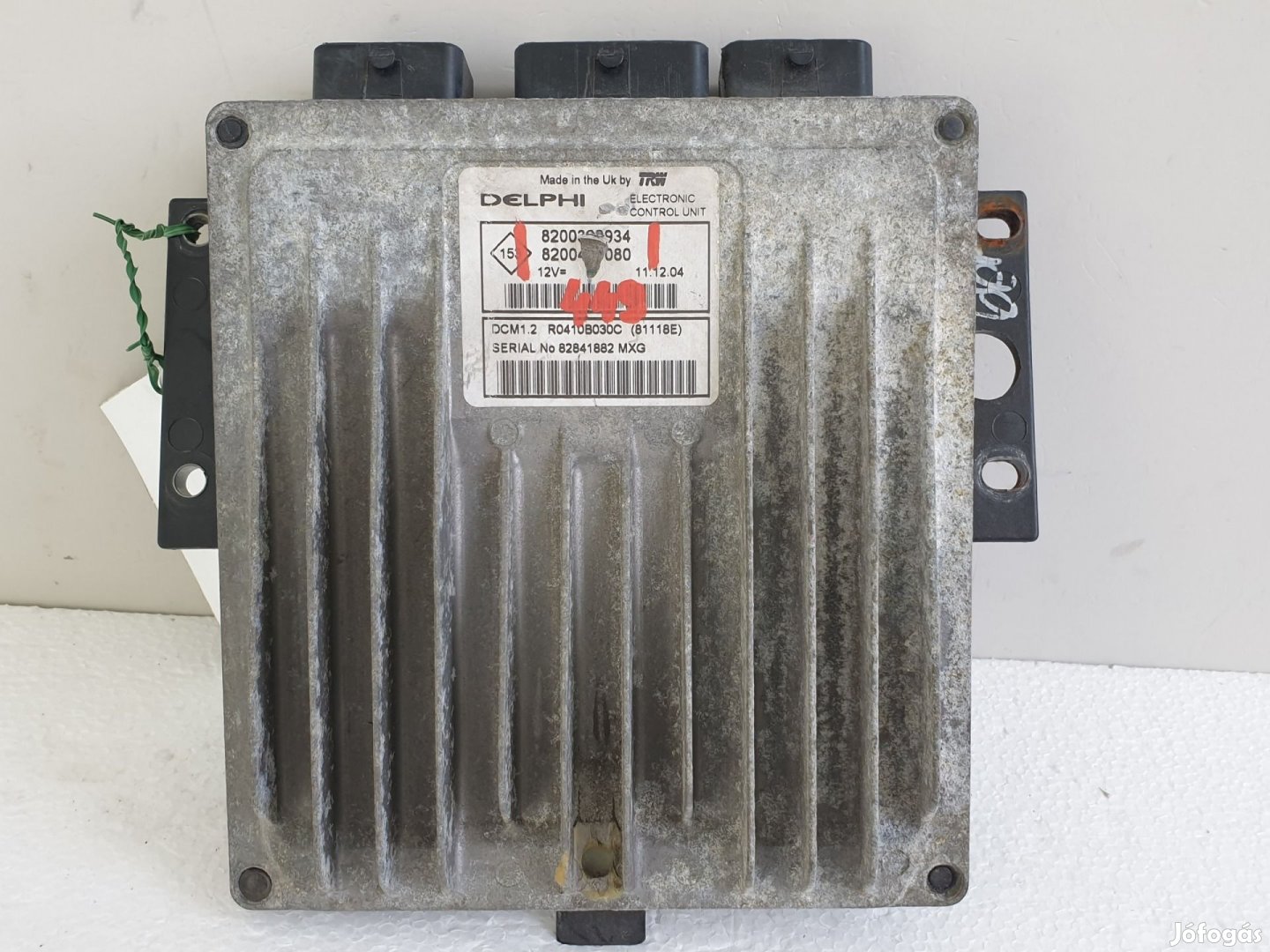 504374 Renault Modus, Motorvezérlő, Ecu, 820449080, 8200398934,