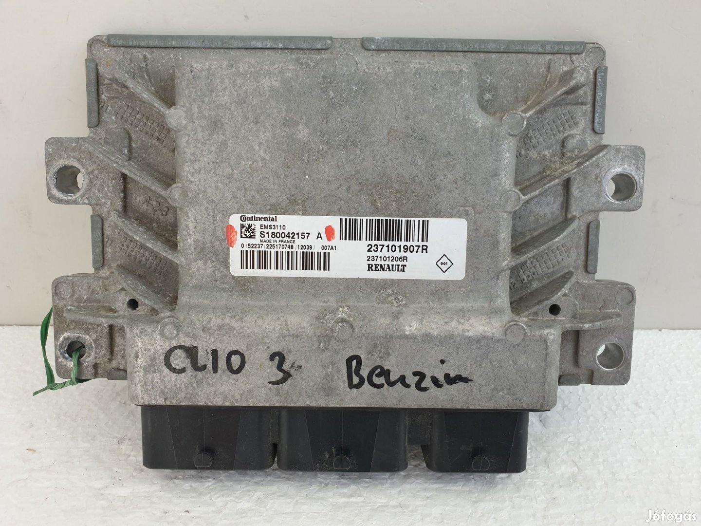 504393 Renault Clio 3, Motorvezérlő, Ecu, 237101907R, S180042157A,