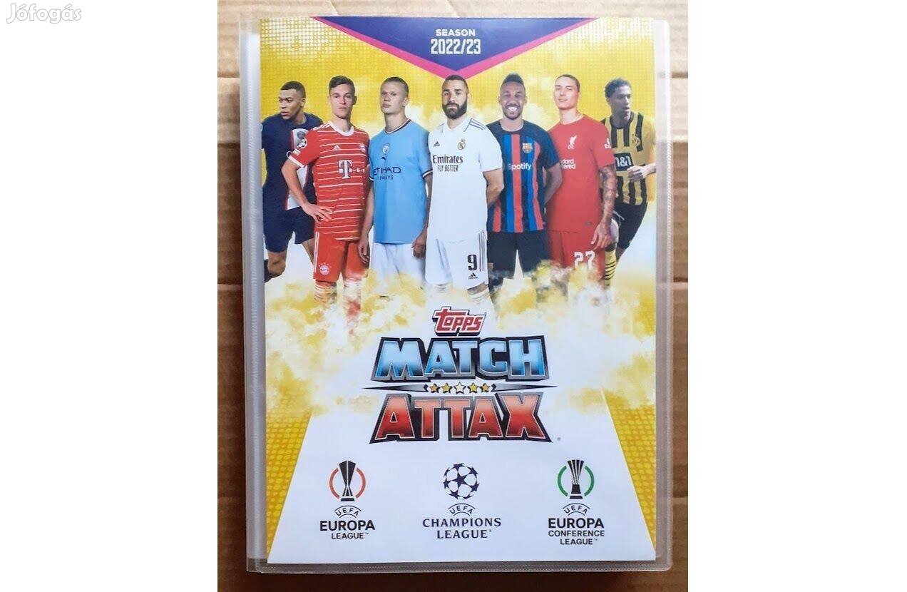 504 darab kártya focis + 47 limited, a teljes Match attax 2023 album