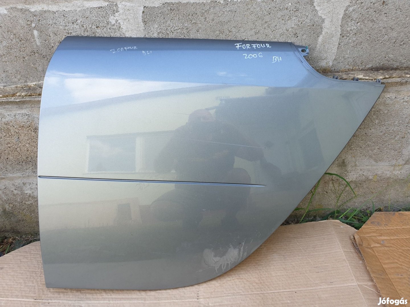 505665 Smart Forfour 2006, Bal Hátsó Ajtólap, Ajtóborítás, Külső