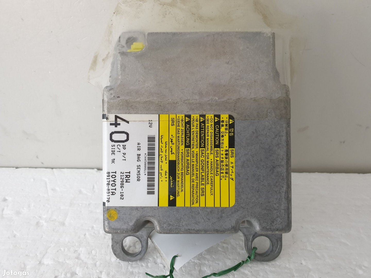 506378 Toyota Yaris 2,  2007, Légzsák Indító Elektronika,