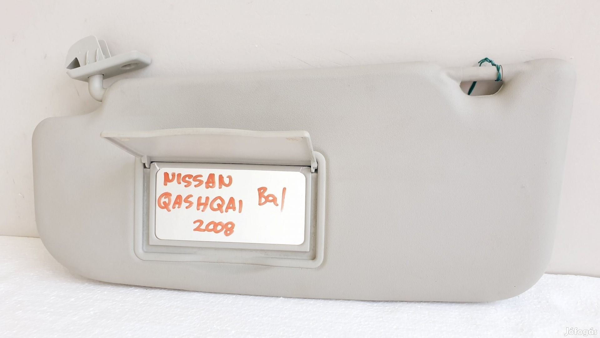 508148 Nissan Qashqai 2009, Bal Napellenző, Tükörrel Szerelt.