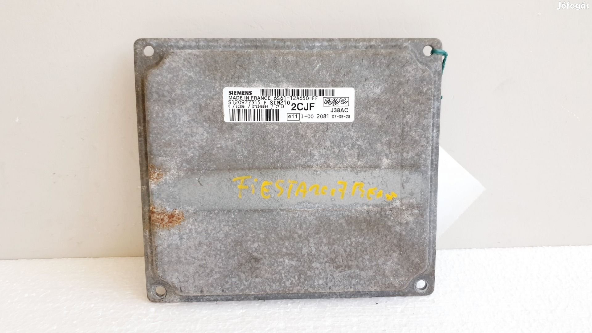 508603 Ford Fiesta, Motorvezérlő, Ecu, S120977315, 6S61-12A650-FF,